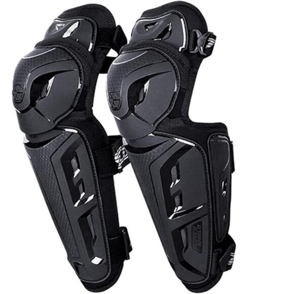 Motorcycle Knee Shin Guard Pads for Men Anti-Slip 2 in 1 Protector Adjustable - Picture 7 of 7